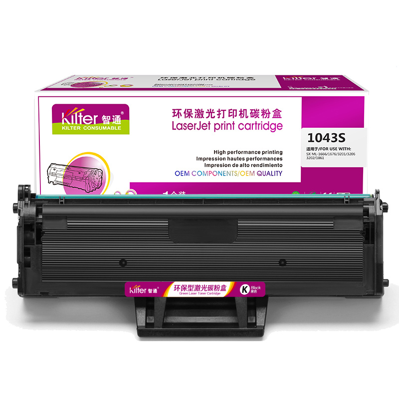 智通（ZT） ZT-1043S 硒鼓 1500页 （单位：个） 适用机型Samsung ML-1666 SCX-3201 3206 ML-1861 ML1661 黑色