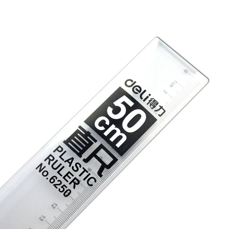 得力(deli) 6250 直尺 50cm（单位：只）