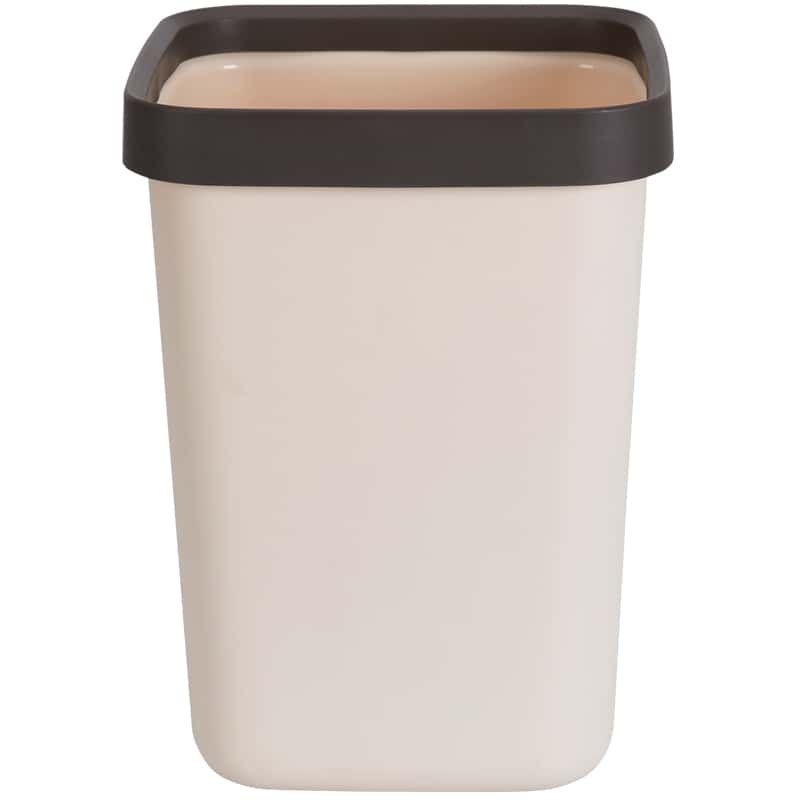 得力（deli） 18821 垃圾桶方形敞口 12L （单位：个） 浅棕
