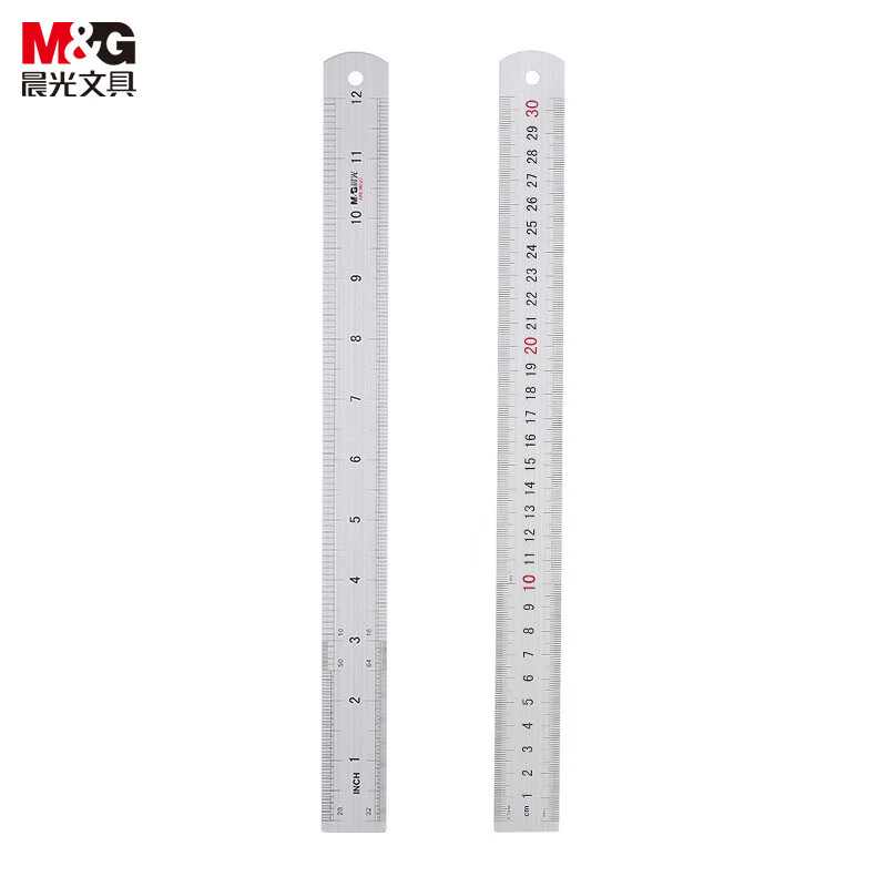 晨光（M&G） ARL96027 铝合金办公直尺 300mm （单位：把）