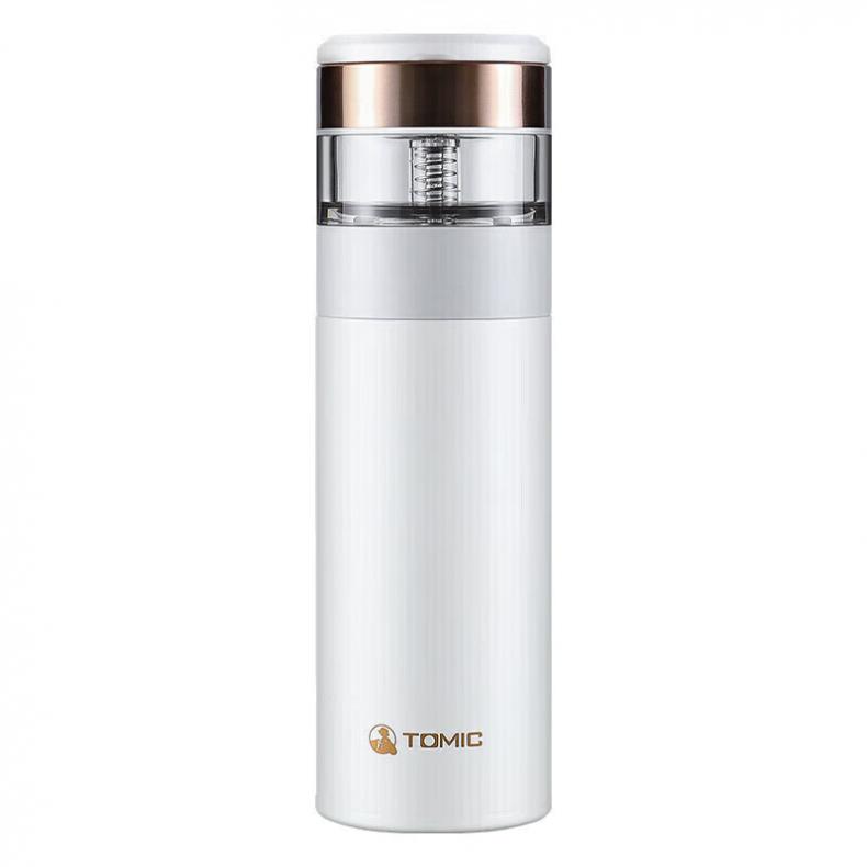 特美刻（TOMIC） TW60051 茶水分离保温杯 370ml （单位：个）  白色