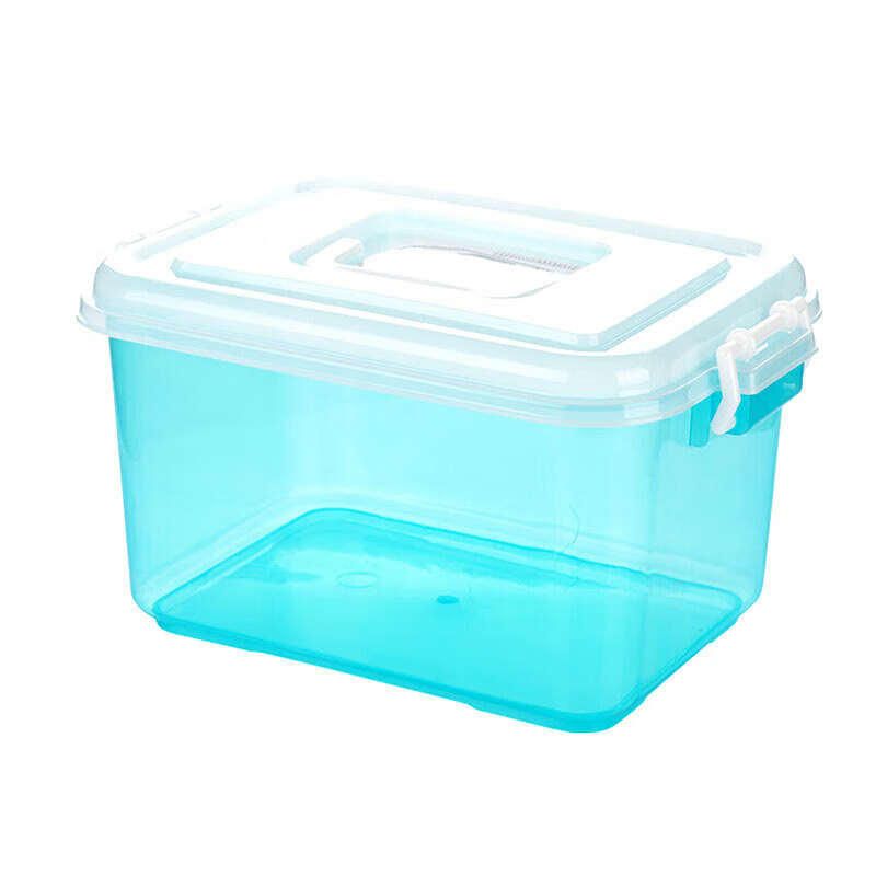 茶花（CHAHUA） 2822 精美塑料收纳箱 8.5L （单位：个）  蓝色