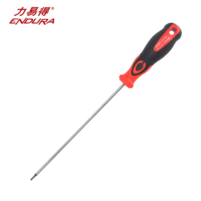力易得（ENDURA） E6360 一字双色橡塑电讯螺丝批 5.0x300mm（单位：把）