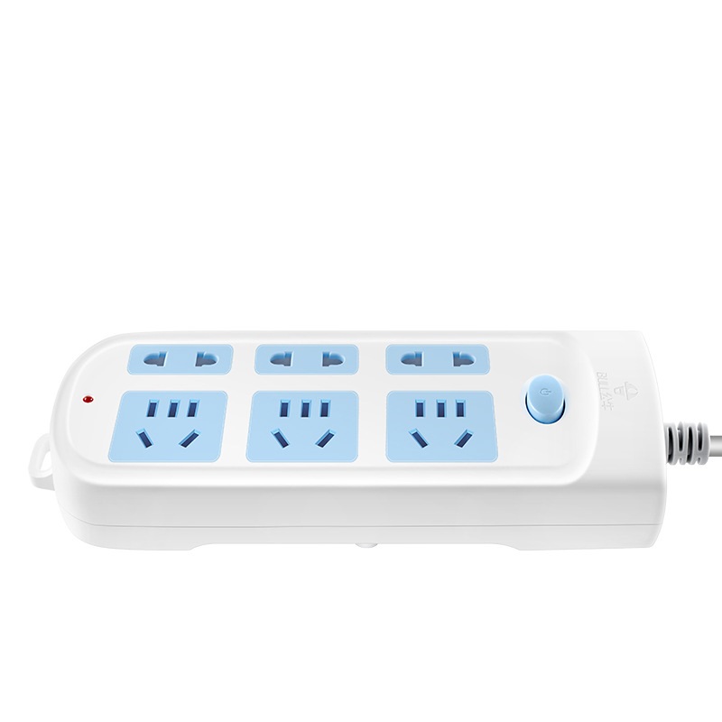 公牛（BULL） GN-609 新国标插座 6位总控 1.8m （单位：个）  白色