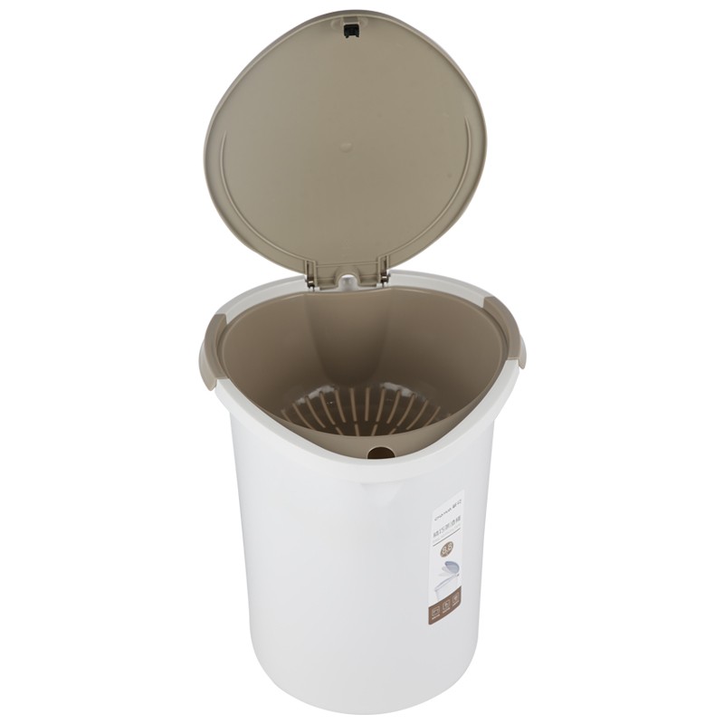 茶花（CHAHUA） 1521 垃圾桶 8.8L （单位：个） 咖啡色