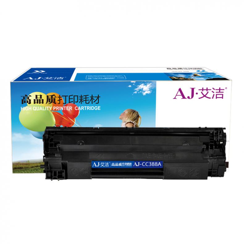 艾洁（AJ） AJ-CC388A 硒鼓 带芯片 1500页 （单位：支） 适用惠普hp88A388Am1136p1108M126aM226DWM1216p1007p1008p1106 黑色