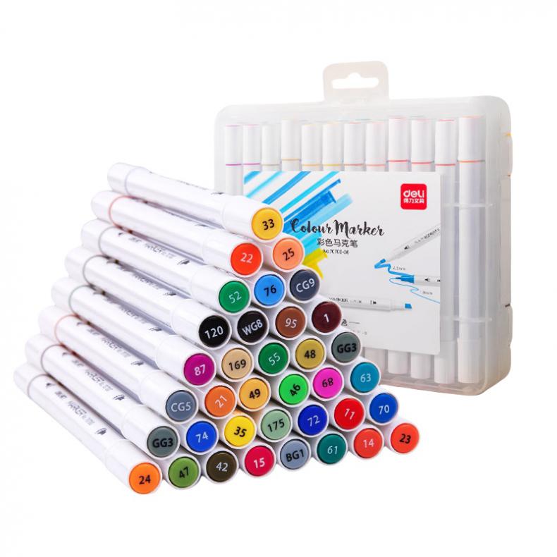 得力（deli） 70700 儿童马克笔 36色/盒 （单位：盒） 新老款随机发货 混色