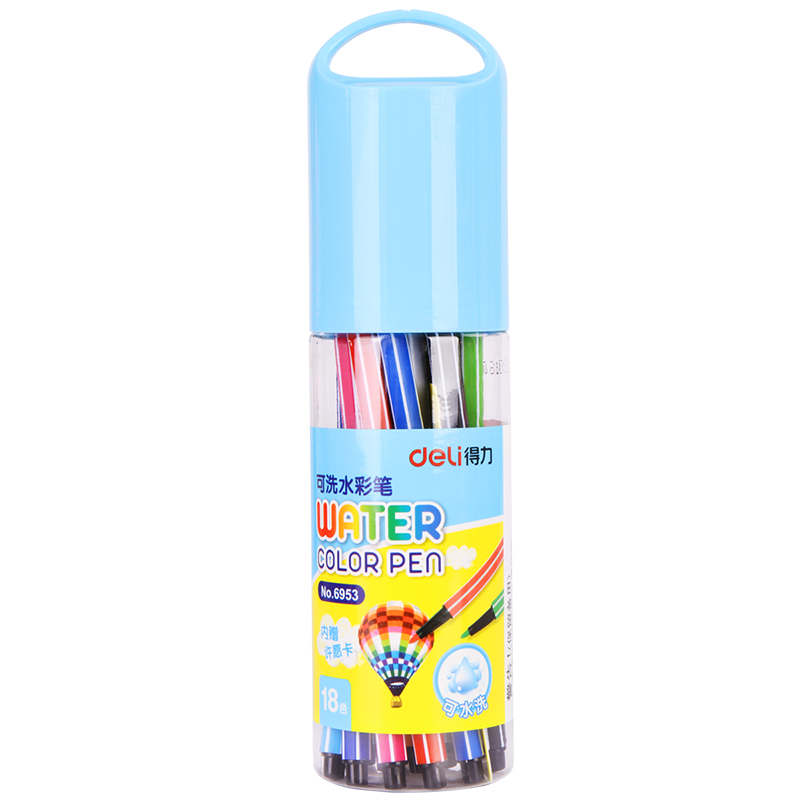 得力（deli） 6953 水彩笔（单位：筒） 蓝色