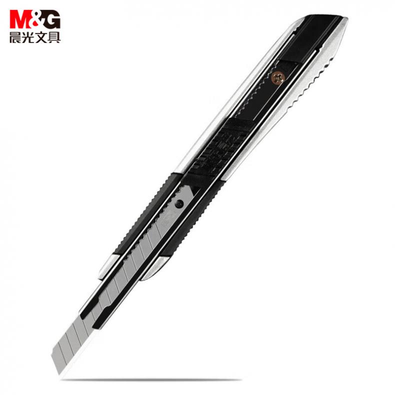 晨光（M&G） ASS91359 金属小号美工刀 9mm （单位：把）  银色