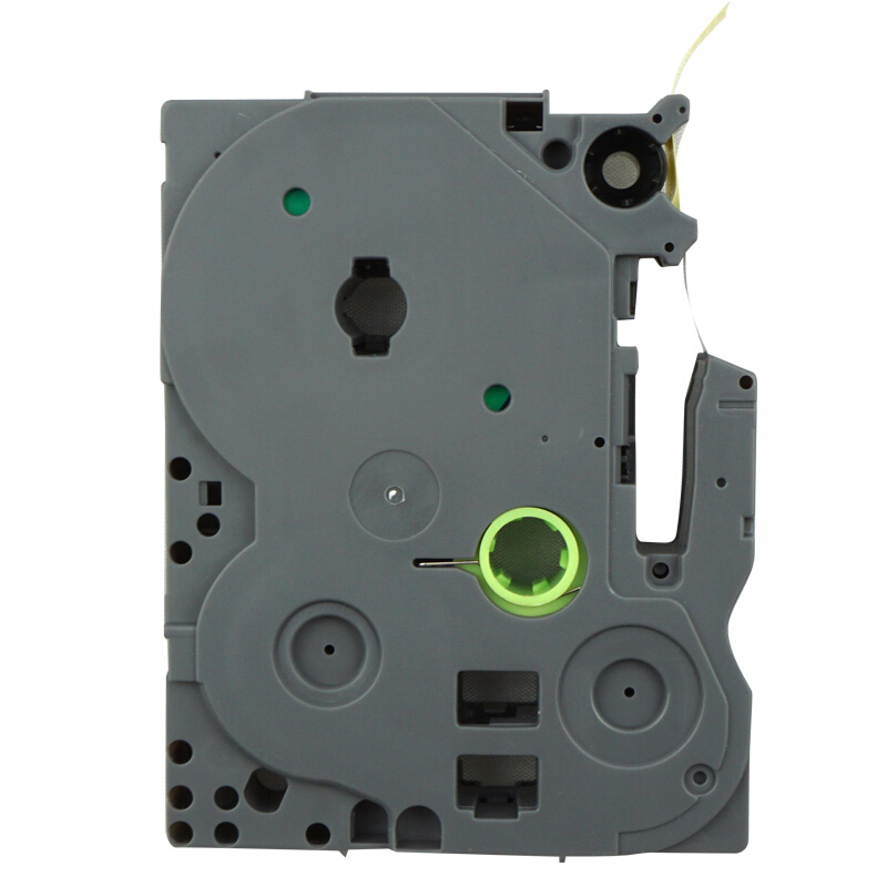 艾洁 AJ-PL-631 标签机色带 黑色 适用兄弟标签机 色带12mm黄底黑字 TZe-631