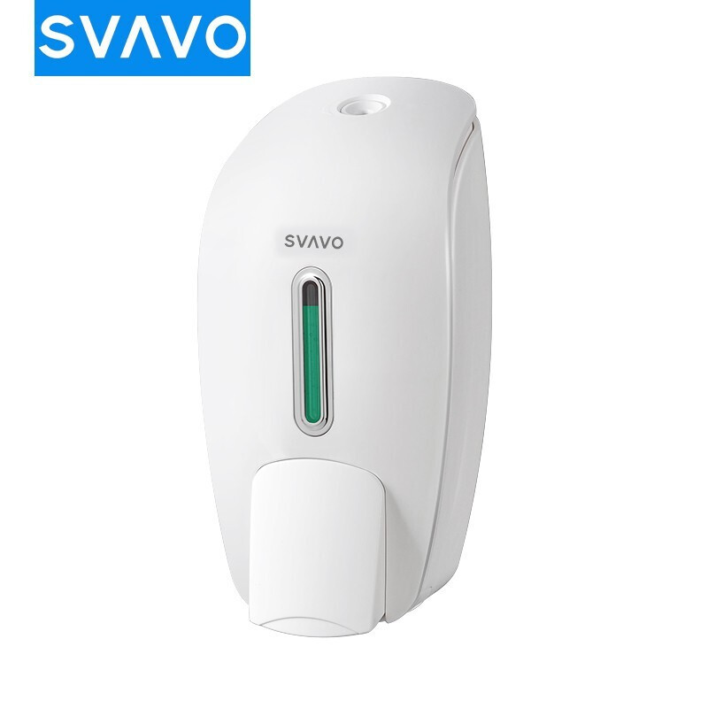 瑞沃 手动皂液器 PL-151051 白色 800ml