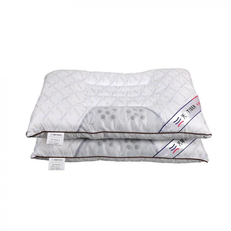 天琴 TQ-J57 黄荆子磁疗石养生对枕 40*60cm*2只（单位：对） 白色