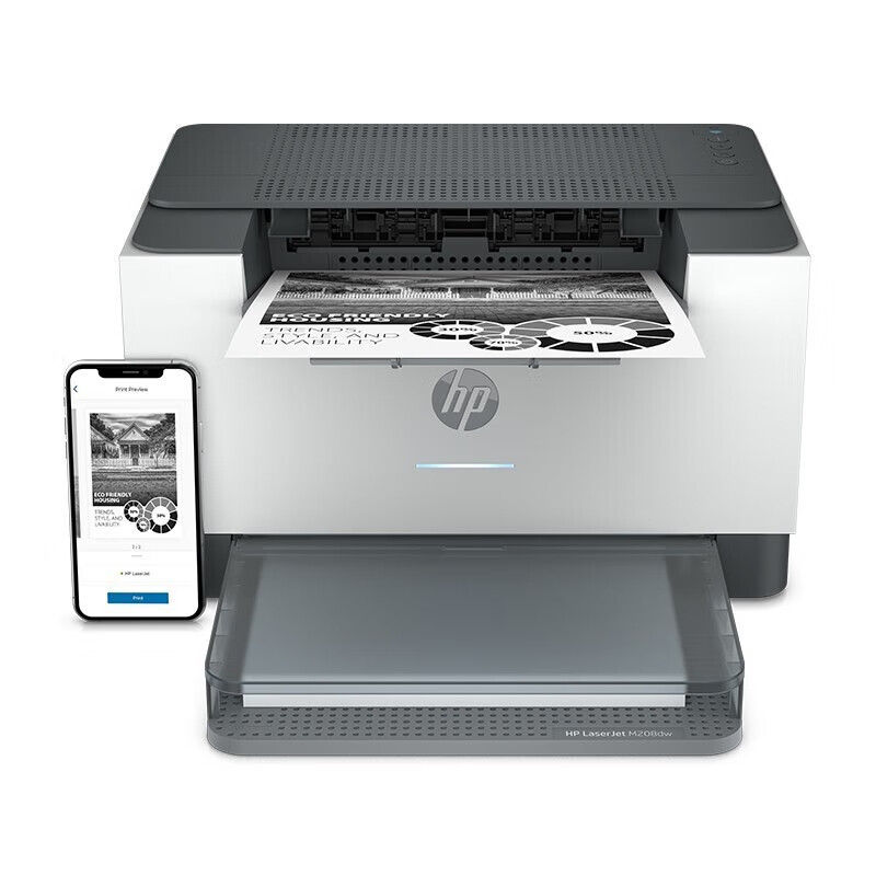 惠普（HP） LaserJet M208dw 跃系列激光双面无线打印机 29页/分钟 （单位：台）  