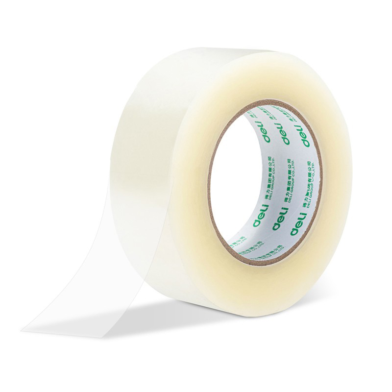 得力（deli） 30185 透明封箱胶带 45mm*200y*45um（单位：筒） 6卷/筒