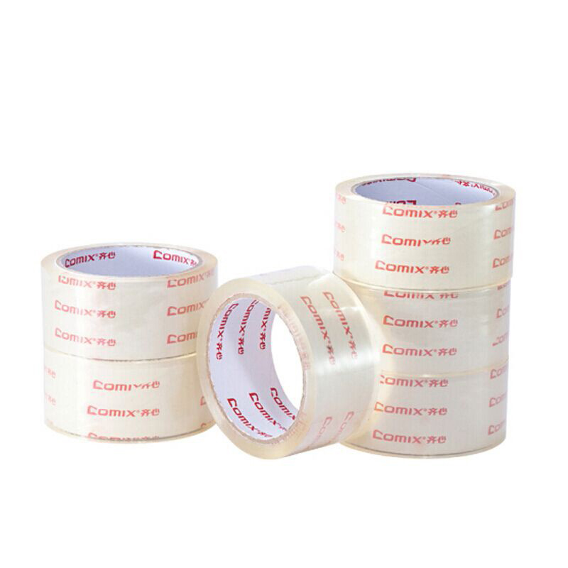 齐心（COMIX） JF4505-6 透明封箱胶带 45mm*50y（单位：筒）