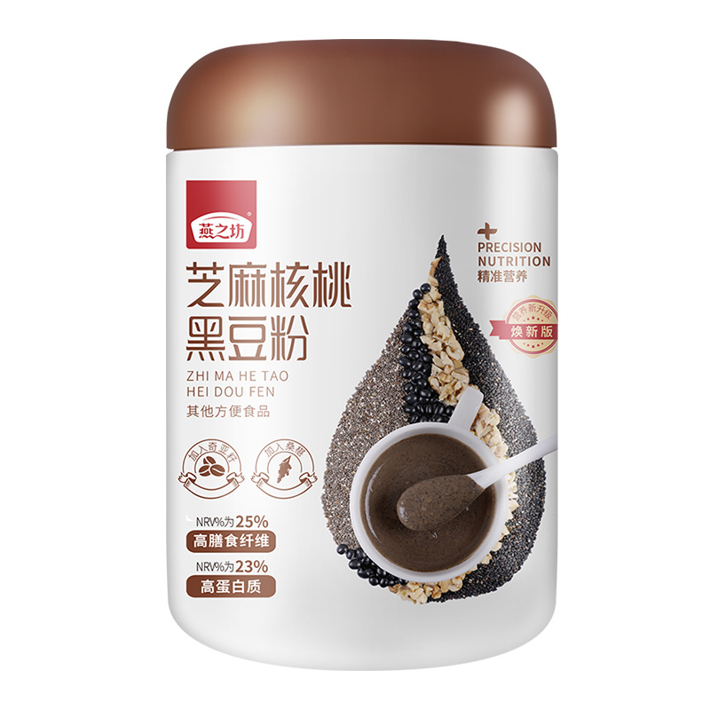 燕之坊 代餐粉 芝麻核桃黑豆粉 500g （单位：罐）  
