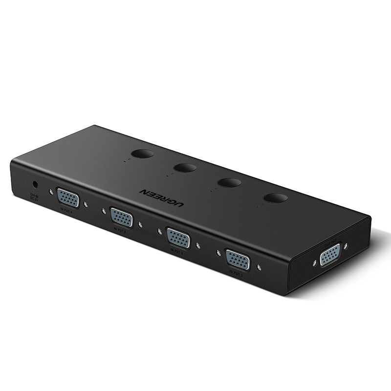 绿联（UGREEN） 50279 VGA切换器四进一出 4进1出 （单位：个） CM153 黑色