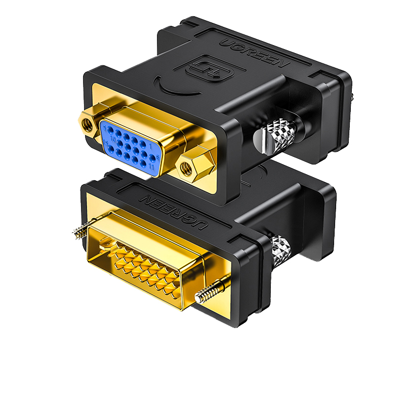 绿联（UGREEN） 20122 DVI-I/DVI24+5公转VGA母转接头 36*32mm （单位：个）  