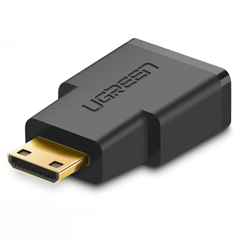 绿联（UGREEN） 20101 Mini HDMI转标准HDMI母转接头 分辨率1080P（单位：个） 黑色