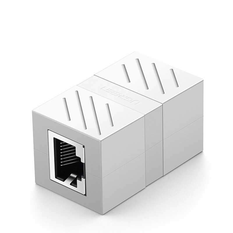 绿联（UGREEN） 20311 网线转接头 对接头 网络延长连接器 RJ45 43*23*25mm（单位：个） NW114 白色