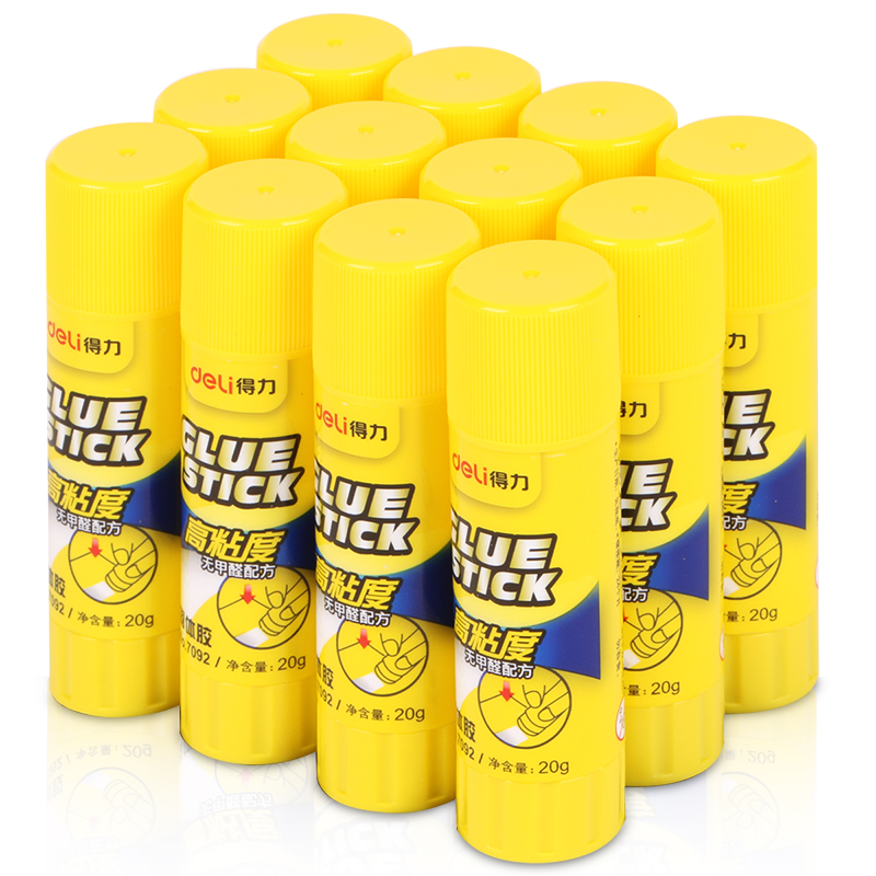 得力（deli） 7092 高粘度PVP固体胶 20g（单位：支） 12支/盒