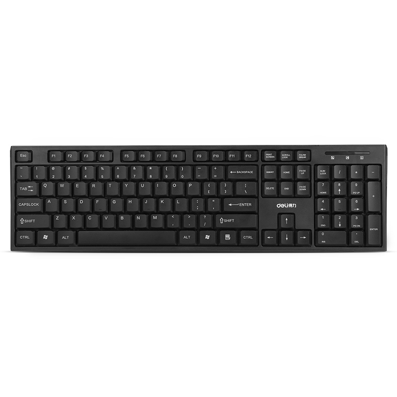 得力（deli） 2168 有线高键帽键盘 104键（单位：把） 黑色