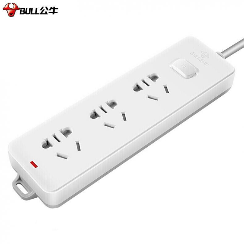 公牛（BULL） GN-212 新国标插座 3位总控 （单位：个） 1.8米 白色