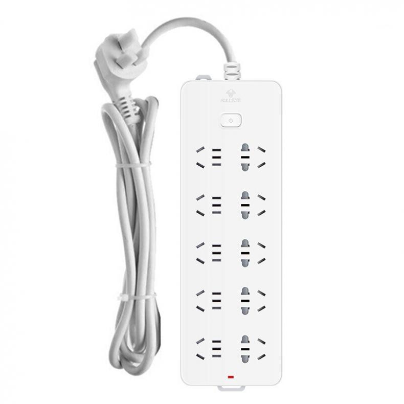 公牛（BULL） GN-218 新国标插座 10位总控 （单位：个） 3米 白色