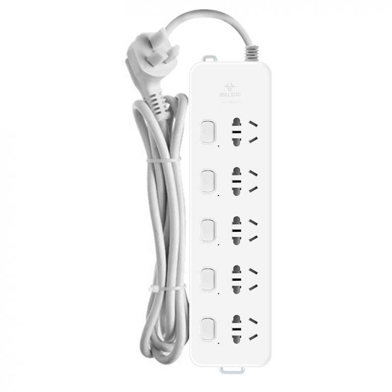 公牛（BULL） GN-312 新国标插座 5位分控 （单位：个） 3米 白色