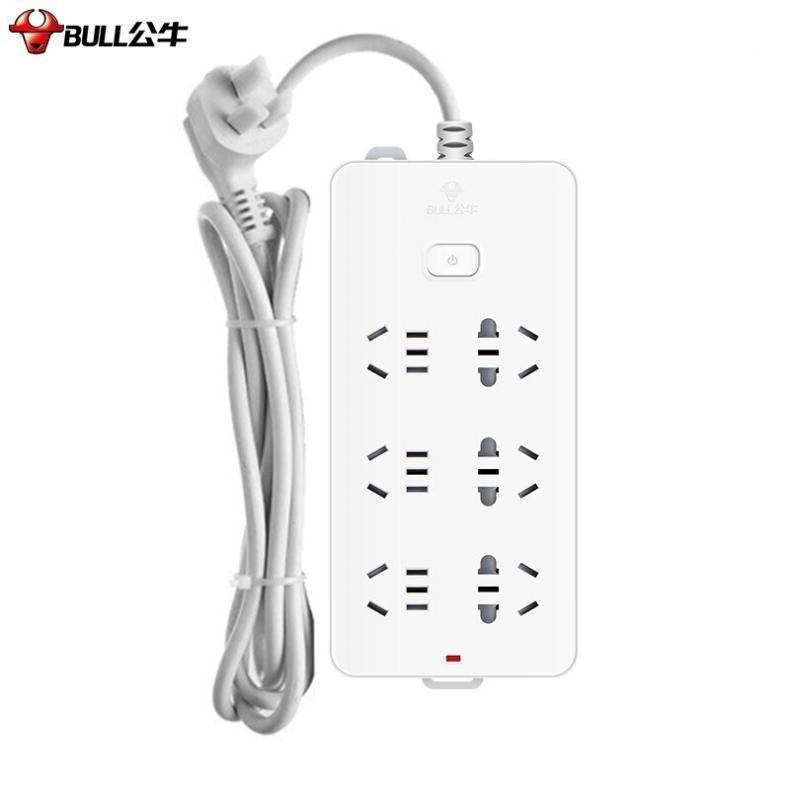 公牛（BULL） GN-216 新国标插座 6位总控 （单位：个） 5米 白色