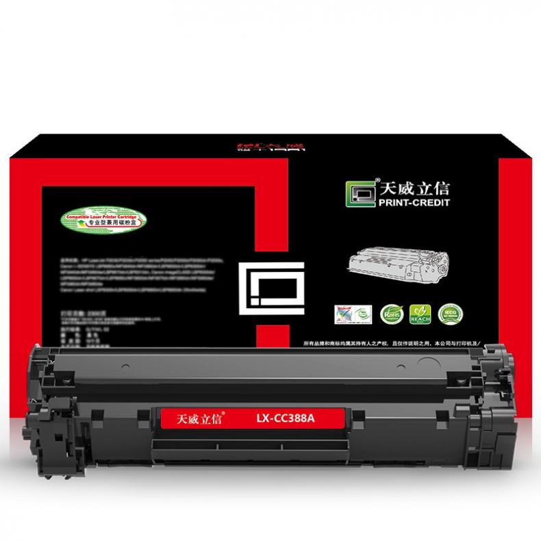 天威（PrintRite） CC388A 硒鼓带芯片 1500页（单位：个） 适用于HP-1007 黑色