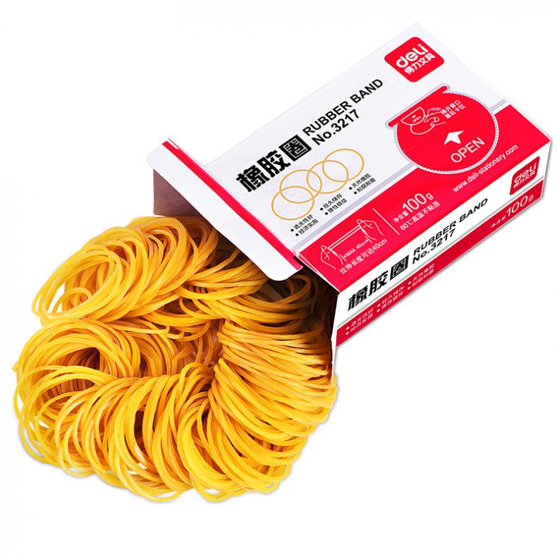 得力（deli） 3217 橡胶圈 100g （单位：盒）  