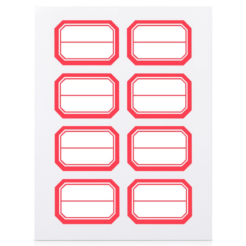 得力（deli） 7189 红框标签 33mm*23mm （单位：包）  