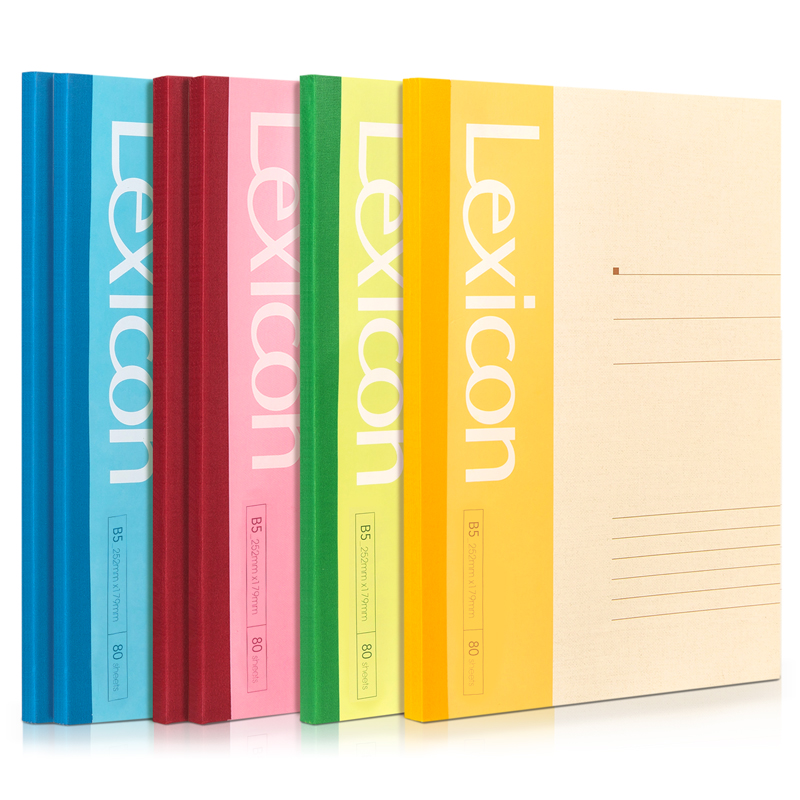 得力（deli） 7665 无线装订本 B5 80张 6本/套 （单位：套） 新旧老款随机发货 颜色随机