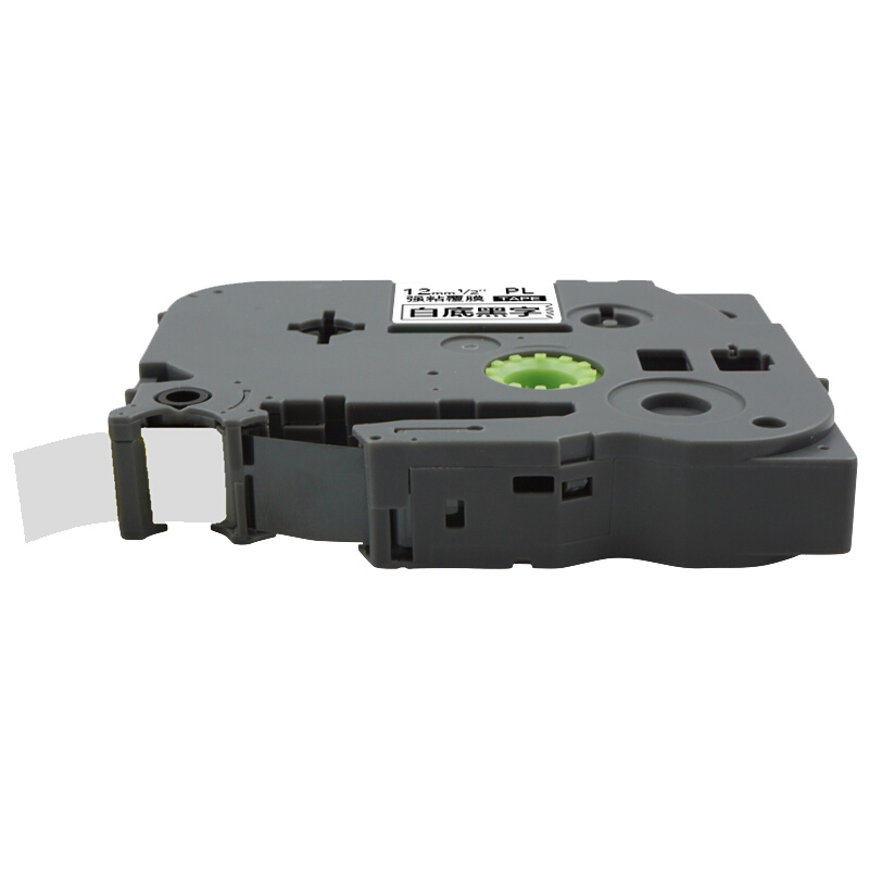 艾洁（AJ） AJ-PL-231 标签机色带 宽12mm*长8m（单位：个） 适用兄弟标签机 色带12mmTZe-231 白底黑字