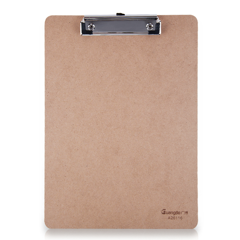 广博（GuangBo） A26116 平夹型木质书写板夹 A4 （单位：个）  棕色