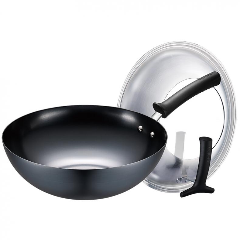 苏泊尔（SUPOR） FC30H7 臻铁真不锈炒锅 30cm （单位：个） 燃气专用炒菜锅 