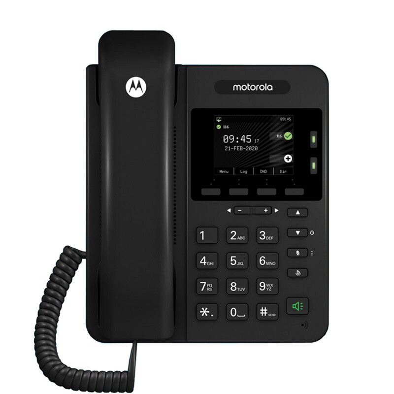摩托罗拉（Motorola） 200IP-2P 彩屏IP电话机 长180mm*宽157mm*33mm（单位：台） 黑色