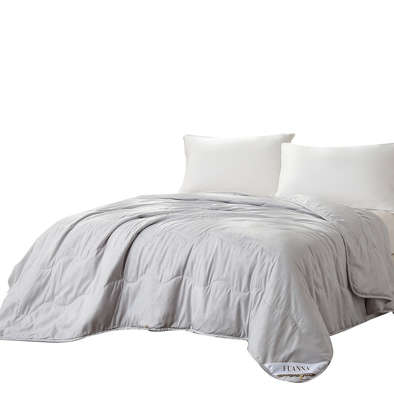 富安娜（FUANNA） 新光灰 七孔抗菌夏被 长229cm*宽203cm（单位：床） 适用1.5m床