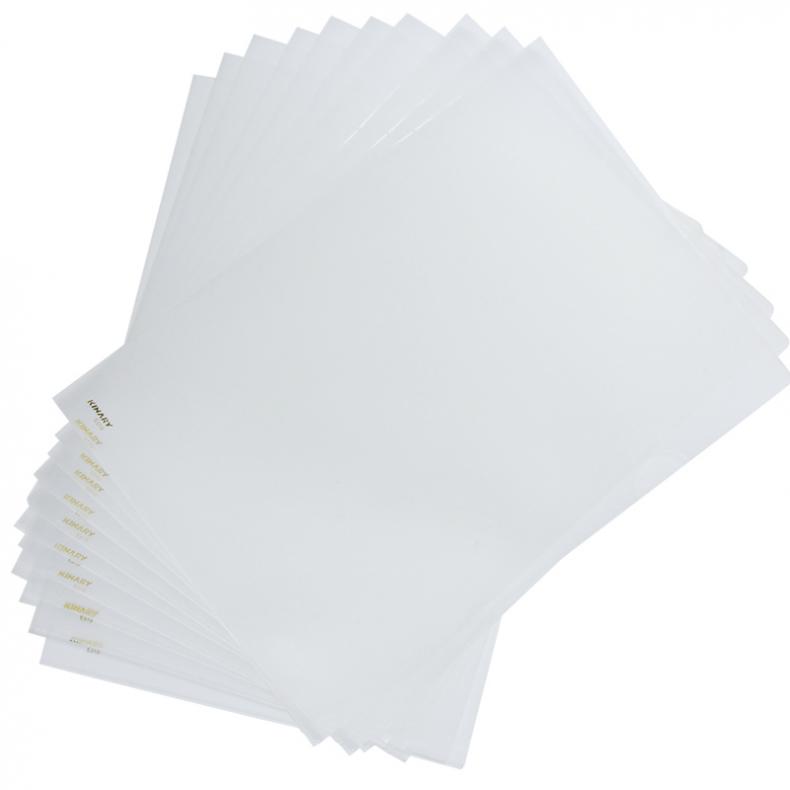 金得利 E310 透明单层文件套 A4 10个/套 （单位：套）  白色