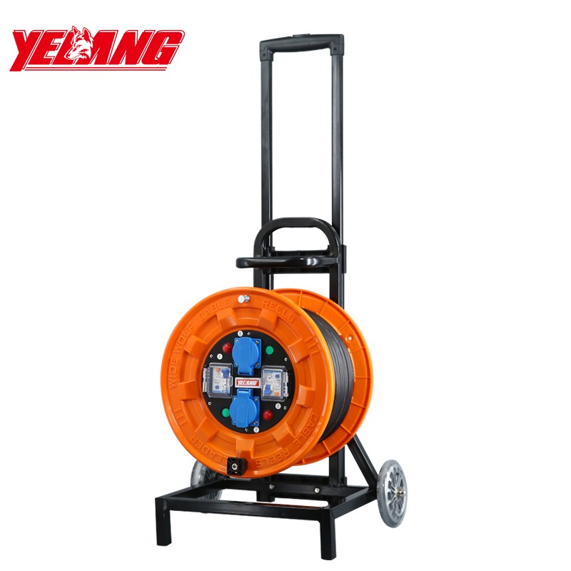 野狼（yelang） YL-C3304-1050 移动电缆盘漏电保护电线盘卷线盘 3*2.5mm²*50米（单位：个）