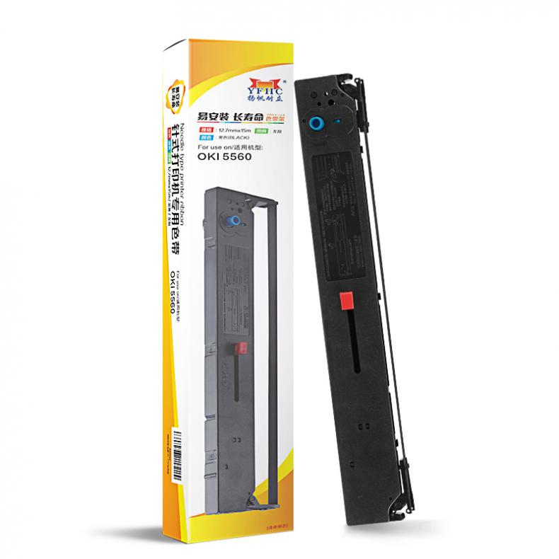 扬帆耐立（YFHC） OKI5560/6500 色带架 含芯 左扭 12.7mm*15m （单位：支） 适用四通OKI 5560/6500/5760/6500F/5560SC 黑色