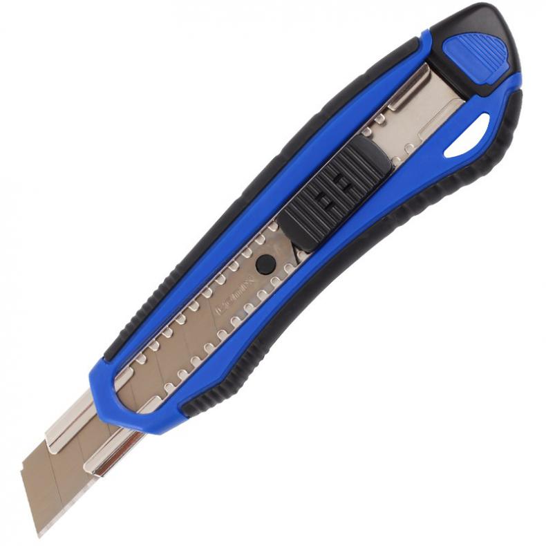 齐心（Comix） B2834 大号舒适自锁美工刀 18mm （单位：把）  蓝/黄/颜色随机