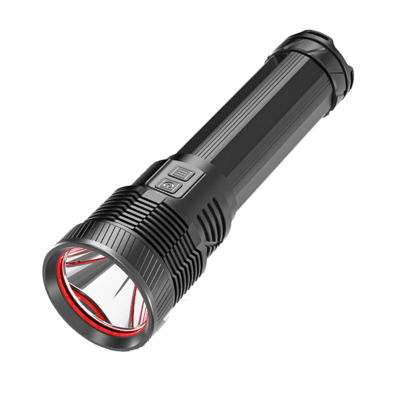 苏识 P70长款 变焦大功率输出LED手电筒 8*18650电池 （单位：个） 黑色