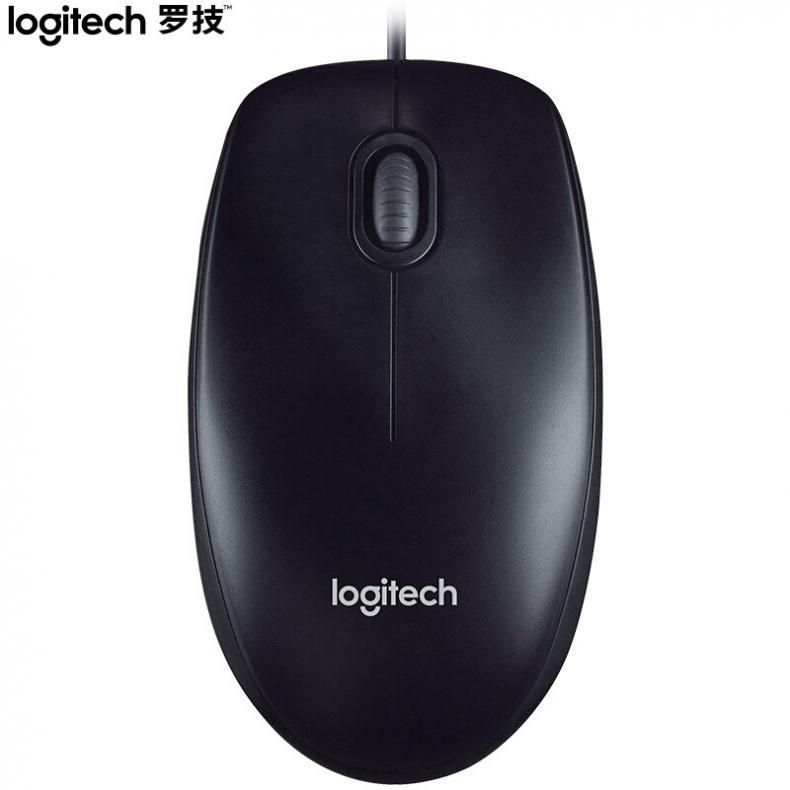 罗技（Logitech） M90 有线光电鼠标 110mm*60mm*36mm （单位：个）  黑色