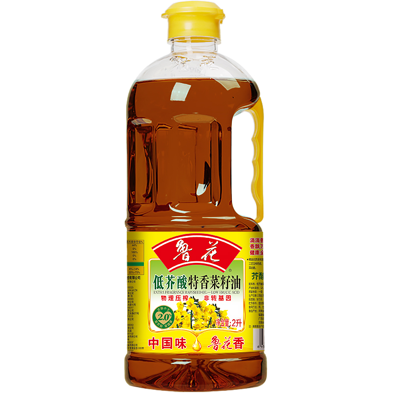鲁花 低芥酸特香菜籽油  食用油  2L（单位：桶）