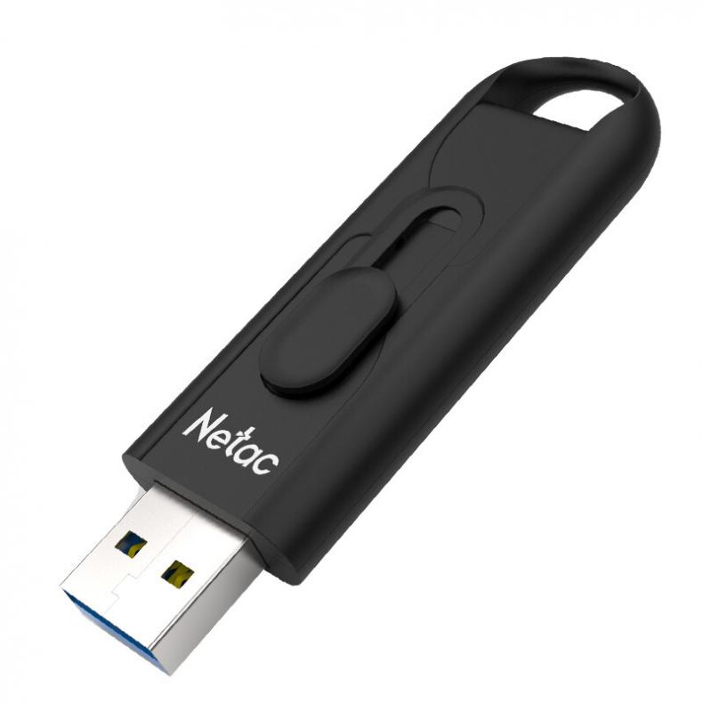 朗科（Netac） U309 曜石推拉式优盘 128GB（单位：个） USB3.0 黑色