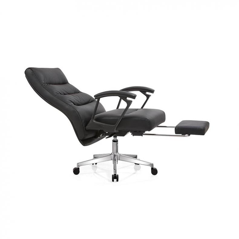 悦山（YUESHAN） 西皮 带脚踏午休椅 650*670*1130mm（单位：把） 黑色