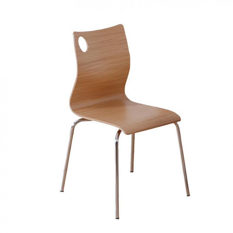 悦山 不锈钢 曲木椅 480*460*830mm（单位：把）