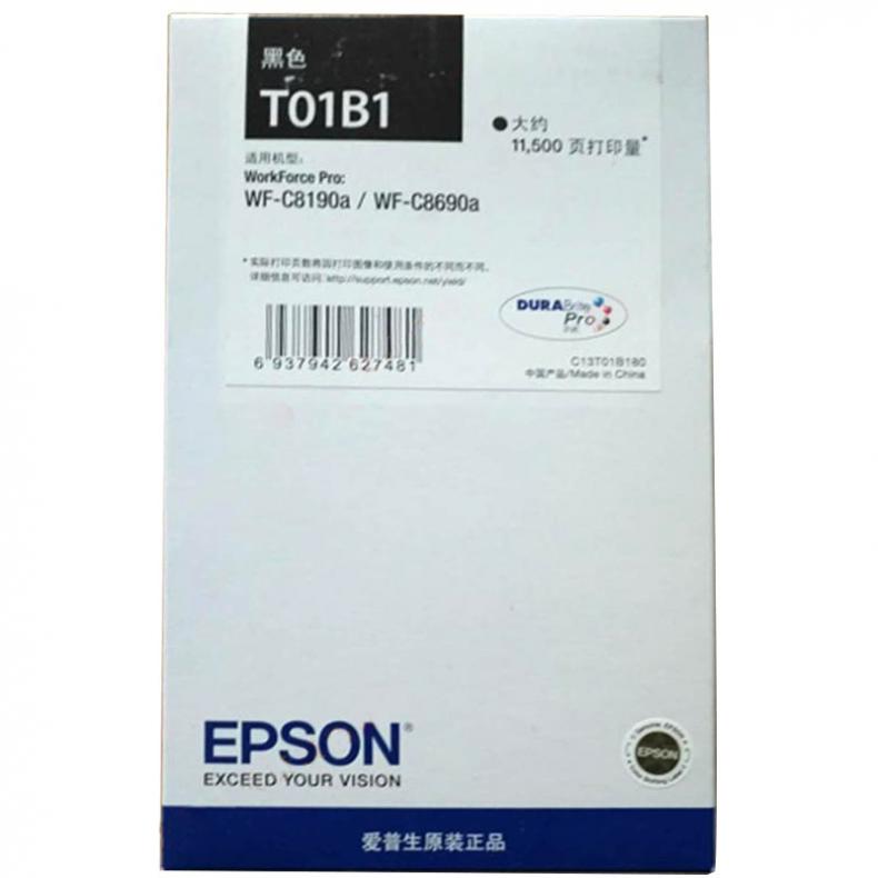 爱普生（EPSON） T01B1 墨盒 约11500页（单位：个） 适用WF-C8690a/WF-C8190a机型 黑色